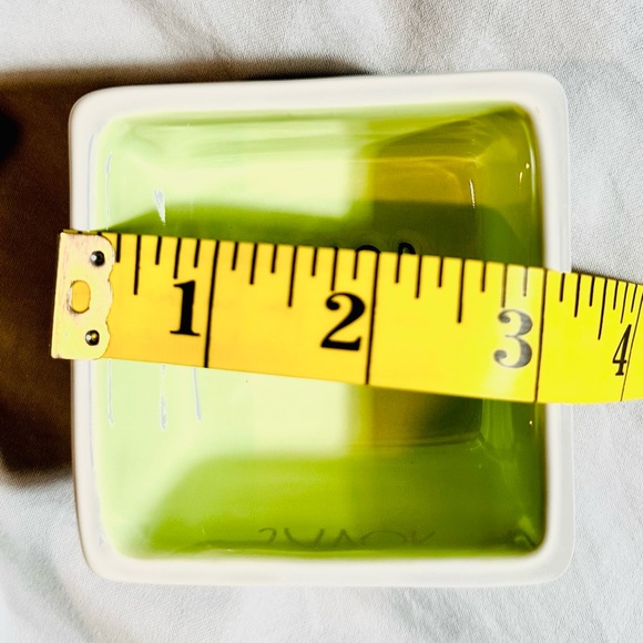 Rae Dunn Artisan Savor and Enjoy Square Ceramic Dipping Bowl Set of 2 - Picture 10 of 12